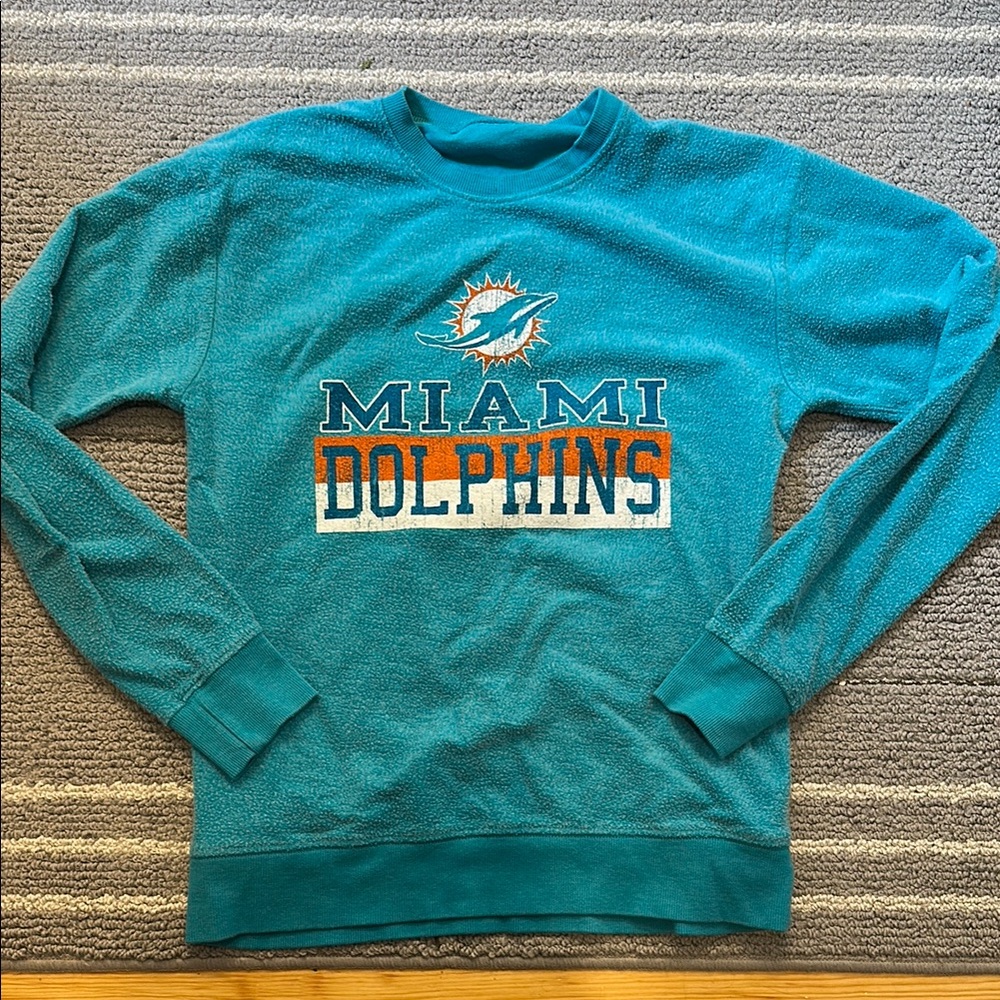 Reversible Miami Dolphins Sweatshirt with Logo
